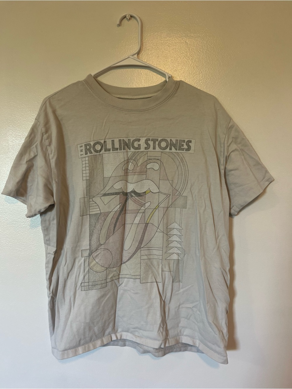 The Rolling Stones Beige Graphic Tee
